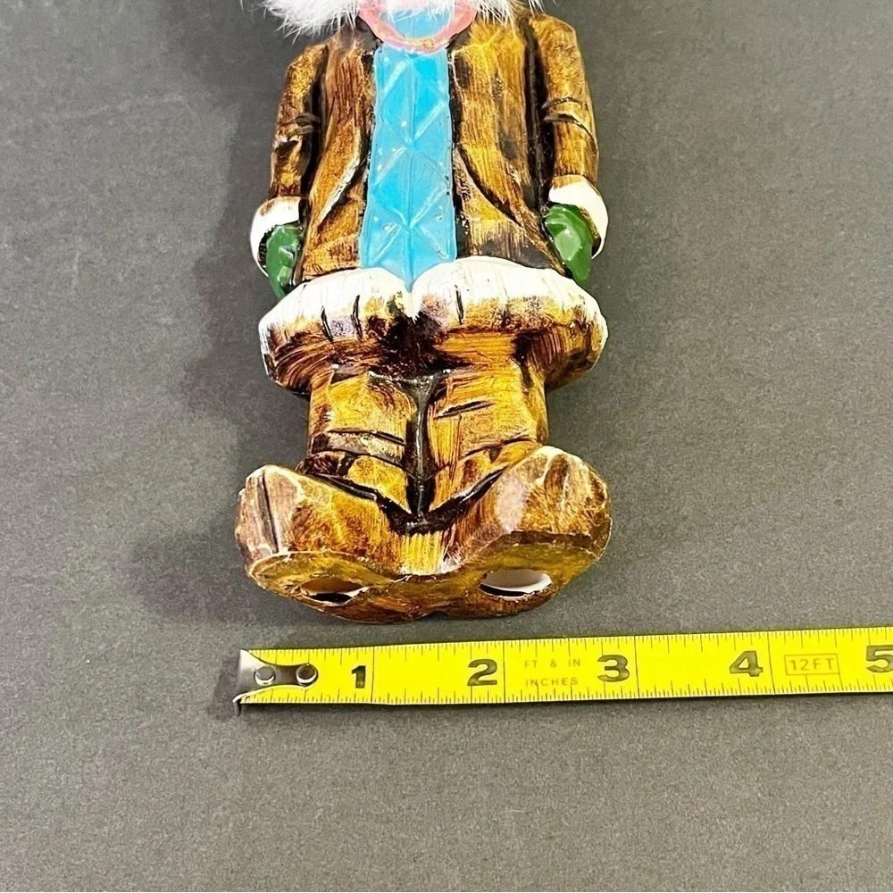 Nuni Kiana Alaska Inuit Doll Brown Resin Fur Mekoryuk Handmade Nunivak Vintage